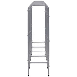 Storage Shelf for 12 Crates Silver 190x33x116 cm Steel