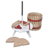 2 Piece Fruit & Wine Press and Crusher Set - Side View