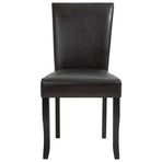 Dining Chairs 6 pcs Dark Brown Faux Leather