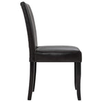 Dining Chairs 6 pcs Dark Brown Faux Leather