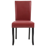 Dining Chairs 4 pcs Wine Red Faux Leather