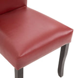 Dining Chairs 4 pcs Wine Red Faux Leather