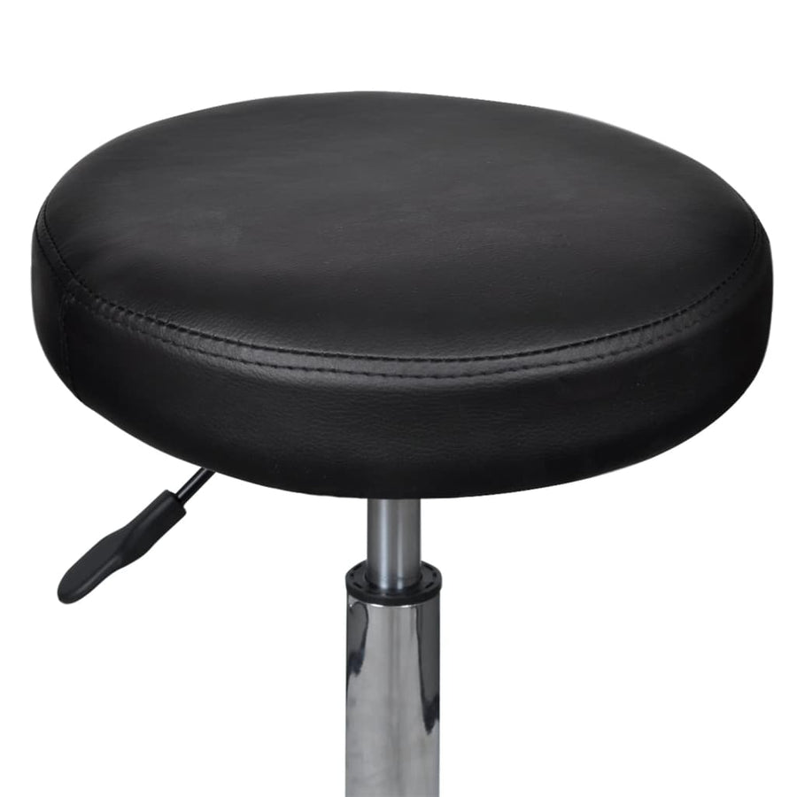 Office Stools 2 pcs Black 35,5x84 cm Faux Leather
