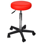 Office Stools 2 pcs Red 35,5x84 cm Faux Leather
