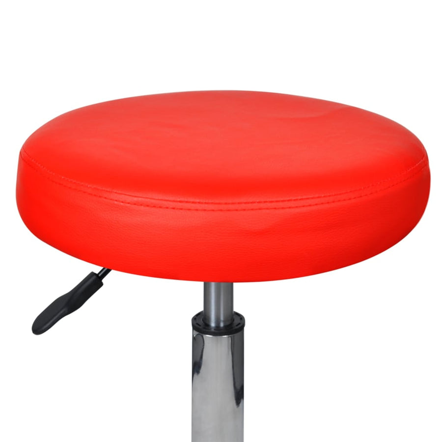 Office Stools 2 pcs Red 35,5x84 cm Faux Leather