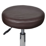 Office Stools 2 pcs Brown 35.5x84 cm Faux Leather - Side View