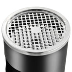 Ashtray Dustbin 30 L Steel Black