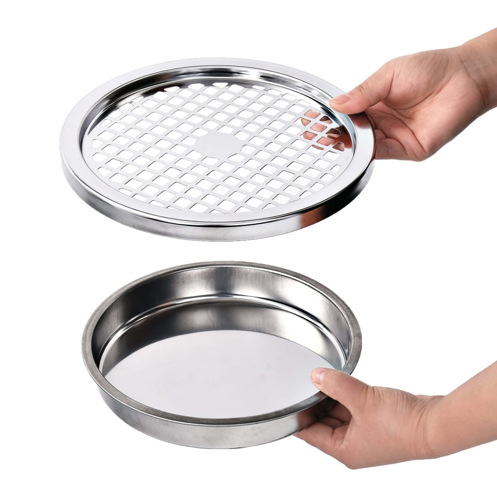 Ashtray Dustbin Hotel 30 L Steel Grey