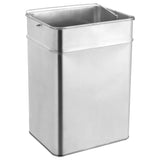 Ashtray Dustbin Hotel 45 L Stainless Steel - Rear View