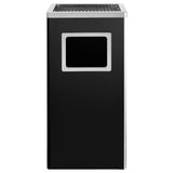 Ashtray Dustbin Hotel 45 L Steel Black