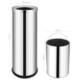 Waste Bin Hotel Stainless Steel 32 L - Rear View