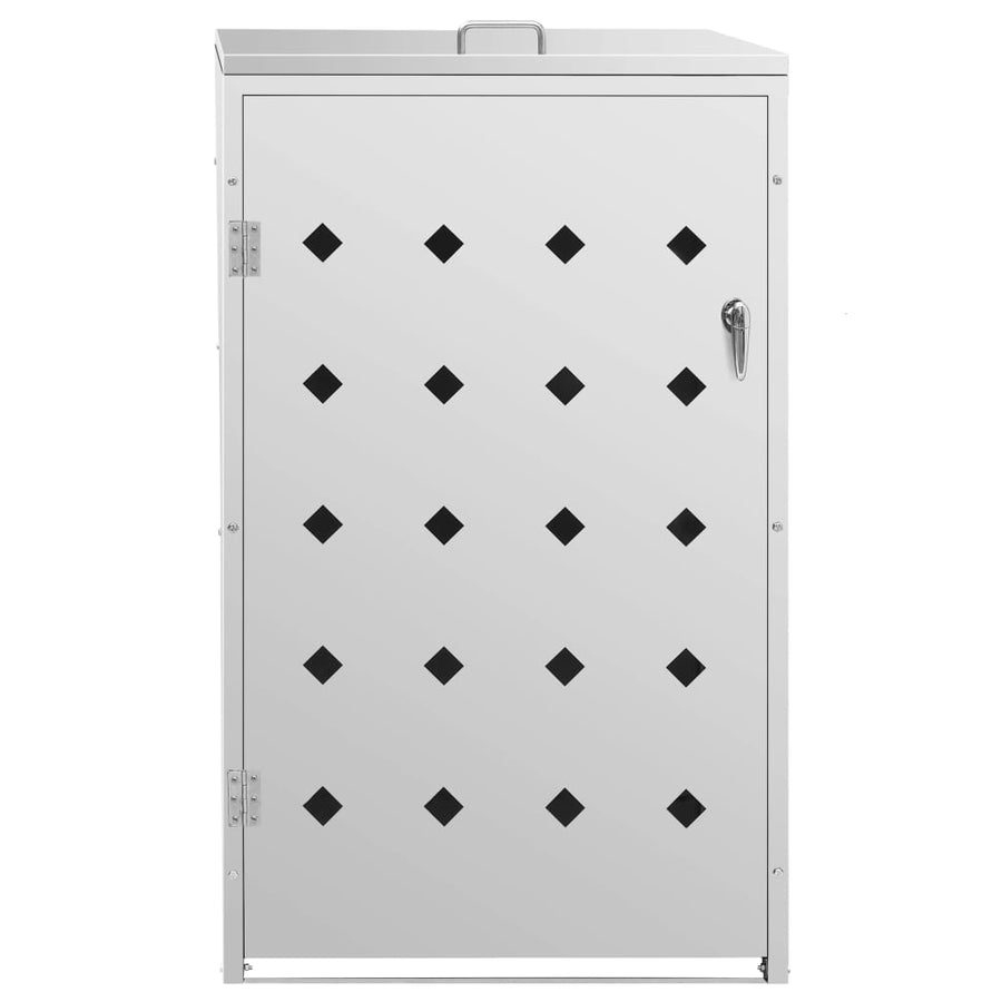 Single Wheelie Bin Shed 240 L Stainless Steel