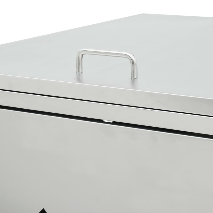 Single Wheelie Bin Shed 240 L Stainless Steel