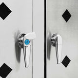 Quadruple Wheelie Bin Shed 240 L Stainless Steel - Close-Up Angle