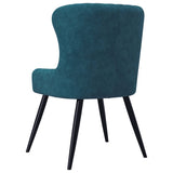 Dining Chairs 2 pcs Blue Velvet - 45-Degree Angle