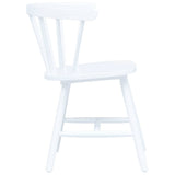 Dining Chairs 6 pcs White Solid Rubber Wood
