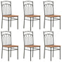 Dining Chairs 6 pcs Brown MDF