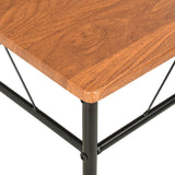 Dining Chairs 2 pcs Brown MDF - Close-Up Angle