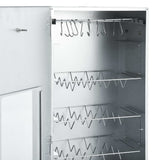 BBQ Oven Smoker with 1kg Wood Chips 44.5x29x124 cm - Close-Up Angle