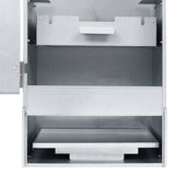 BBQ Oven Smoker with 1kg Wood Chips 44.5x29x124 cm - Low Angle