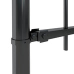 Garden Fence with Spear Top Steel 337x60 cm Black