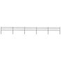 Garden Fence with Spear Top Steel 838x60 cm Black