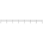 Garden Fence with Spear Top Steel 1172x60 cm Black