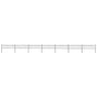 Garden Fence with Spear Top Steel 1172x60 cm Black