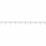 Garden Fence with Spear Top Steel 1603.5x60 cm Black