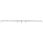 Garden Fence with Spear Top Steel 1673x60 cm Black