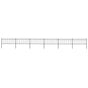 Garden Fence with Spear Top Steel 1005x80 cm Black