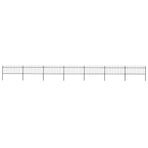 Garden Fence with Spear Top Steel 1172x80 cm Black