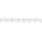 Garden Fence with Spear Top Steel 1172x80 cm Black
