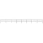 Garden Fence with Spear Top Steel 1339x80 cm Black