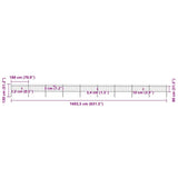 Garden Fence with Spear Top Steel 1603.5x80 cm Black - 45-Degree Angle