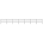 Garden Fence with Spear Top Steel 1172x100 cm Black