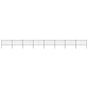 Garden Fence with Spear Top Steel 1339x100 cm Black