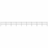 Garden Fence with Spear Top Steel 1603.5x100 cm Black
