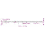 Garden Fence with Spear Top Steel 1781.5x100 cm Black
