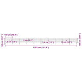 Garden Fence with Spear Top Steel 1781.5x100 cm Black - 45-Degree Angle