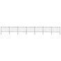 Garden Fence with Spear Top Steel 1172x120 cm Black