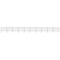 Garden Fence with Spear Top Steel 1673x120 cm Black