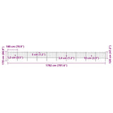 Garden Fence with Spear Top Steel 1781.5x120 cm Black - 45-Degree Angle