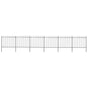 Garden Fence with Spear Top Steel 1005x150 cm Black