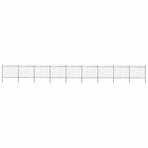 Garden Fence with Spear Top Steel 1506x150 cm Black