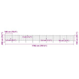 Garden Fence with Spear Top Steel 1781.5x150 cm Black - 45-Degree Angle