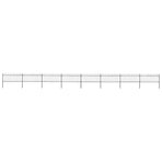 Garden Fence with Hoop Top Steel 1339x80 cm Black