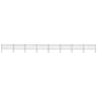 Garden Fence with Hoop Top Steel 1339x80 cm Black