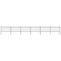 Garden Fence with Hoop Top Steel 1005x100 cm Black