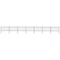 Garden Fence with Hoop Top Steel 1172x100 cm Black